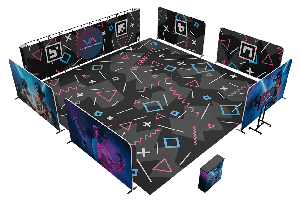 VIRTUAL ARENA FLEX FUSION X8 - die lukrativste Free-Roam Virtual Reality Multiplayer Gaming Arena für VR Esports Turniere VIRTUAL ARENA FLEX FUSION X8 - die lukrativste Free-Roam Virtual Reality Multiplayer Gaming Arena für VR Esports Turniere